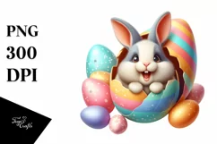 Watercolor Colorful Easter Clipart |T-shirt, Mug, Tumbler Product Image 1