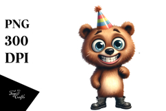 Goofy Bear with Party Hat and Boots Product Image 1