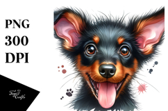 Creative Baby Doberman Pinscher PNG Product Image 1