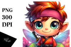 Vibrant Quirky Cute Baby Fary PNG Product Image 1