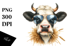 Shy Cow Portrait with Sunglasses Product Image 1