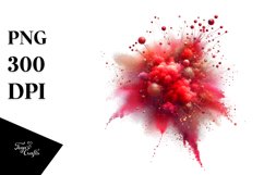 Colorful Redish Particles Metalic Insertions Clipart Product Image 1