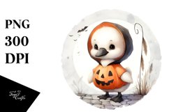 Retro Baby Swan PNG Product Image 1