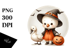 Cute Baby Swan in Halloween Costume, Transparent PNG Product Image 1