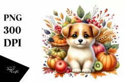 Detailed Baby Dog Harvest | Clipart Product Image 1