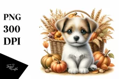 Detailed Baby Dog Harvest | Clipart Product Image 3