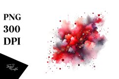 Colorful Redish Particles Metalic Insertions Clipart Product Image 3