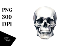 Funny Skull, High-Res Watercolor Product Image 1