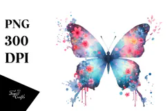 Butterfly made of Splashes, Transparent PNG Product Image 1