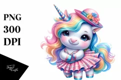 Baby Unicorn Cha Cha PNG Product Image 3