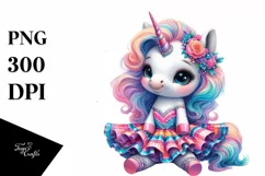 Baby Unicorn Cha Cha PNG Product Image 1
