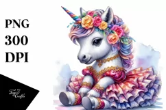 Baby Unicorn Waltz Dancer PNG Product Image 3