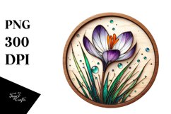 Stained Crocus with Metallic Insertions | Sublimation Product Image 3