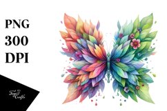 Vibrant Butterfly with Flowers PNG Product Image 3