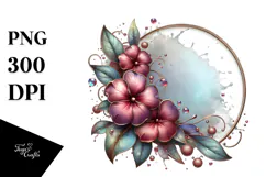 Glossy Impatiens with Metalic Insertions PNG Product Image 1