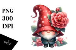 Cute Floral GNOME PNG Product Image 1