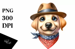 Expressive Labrador Goofy Smile Watercolor Clipart Product Image 3