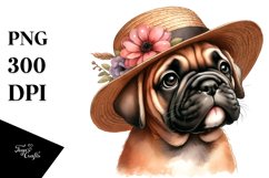 Watercolor Baby Bullmastiff Caricature Clipart Product Image 3