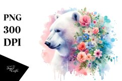 Pastel Polar Bear Vibrant Splashes | Clipart Product Image 3