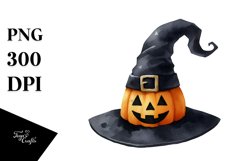Funny Simple Haloween Watercolor Clipart Product Image 3