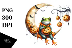 Cool Looking Hair Frog for Halloween PNG Product Image 1