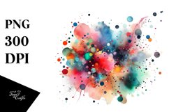 Colorful Abstract Particles | Sublimation Clipart Product Image 3