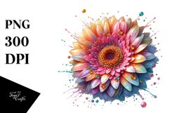 Glossy Gerbera PNG Product Image 3