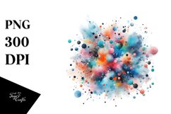 Colorful Abstract Particles | Sublimation Clipart Product Image 3