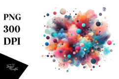Colorful Abstract Particles | Sublimation Clipart Product Image 3