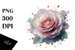 3D Rose Splash PNG Product Image 1