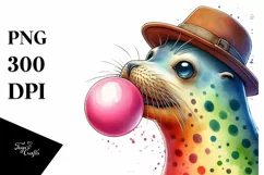 Quirky Seal Blowing Chewing Gum | Fun and Vibrant Theme Product Image 3