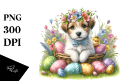 Adorned Cute Baby Dog PNG Product Image 1