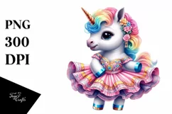 Baby Unicorn Cha Cha PNG Product Image 3