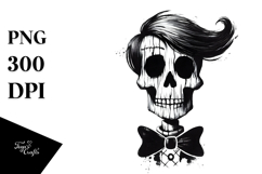 Skull Hair Bow Woody Woodpecker PNG Product Image 1