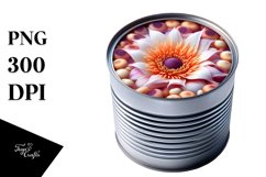 Shiny Can with Anemone | Clipart Product Image 1