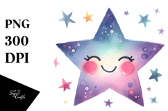 Very Simple Smiling Star PNG Product Image 1