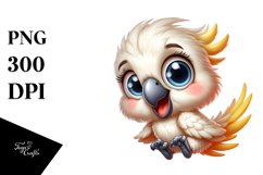 Colorful Baby Cockatoo Smiling Clipart Product Image 3