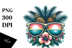 Retro Tropical Sunglasses, 20 oz Tumbler Product Image 1