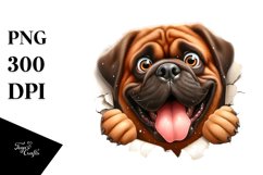 Funny Mastiff Popping Eyes | Clipart Product Image 3