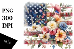 Detailed Watercolor USA Flowers Product Image 3