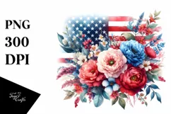 Detailed Watercolor USA Flowers Product Image 1
