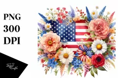 Detailed Watercolor USA Flowers Product Image 3