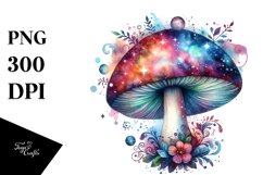 Colorful Magical Mushroom Splash | Sublimation Clipart Product Image 3