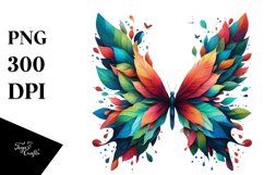 Vibrant Abstract Butterfly PNG Product Image 1