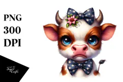 Disgusted Baby Cow PNG Product Image 1