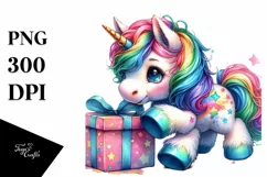 Baby Unicorn Hide Seek PNG Product Image 1