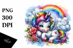 Baby Unicorn Hide Seek PNG Product Image 1