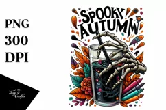 Halloween Spooky Watercolor Clipart PNG Product Image 1