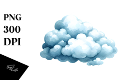Simple Cloud PNG Product Image 1