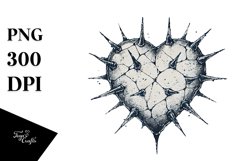 Heart with Spikes PNG Product Image 1